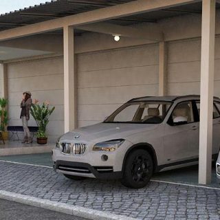 desain garasi tambahan rumah kost
