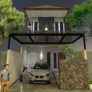 Desain rumah lebar 6 m