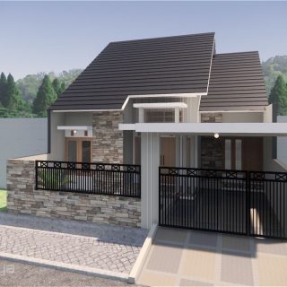 desain rumah type 100