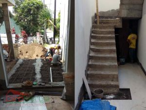 bangun rumah tinggal 2 lantai