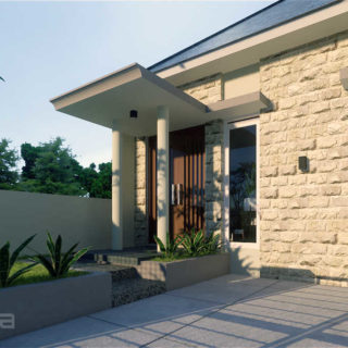 desain rumah type 45 minimalis modern