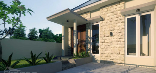 desain rumah type 45 minimalis modern