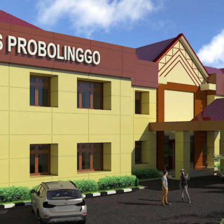 renovasi tampak depan polres probolinggo
