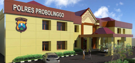 renovasi tampak depan polres probolinggo