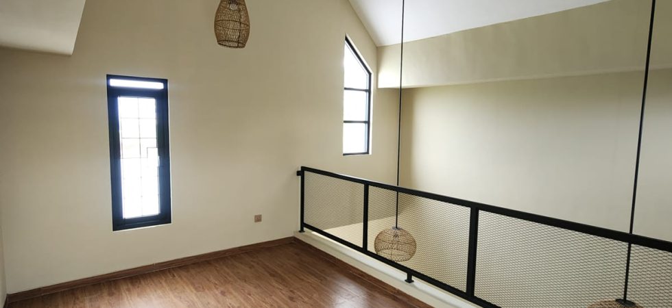 villa minimalis dengan mezzanine