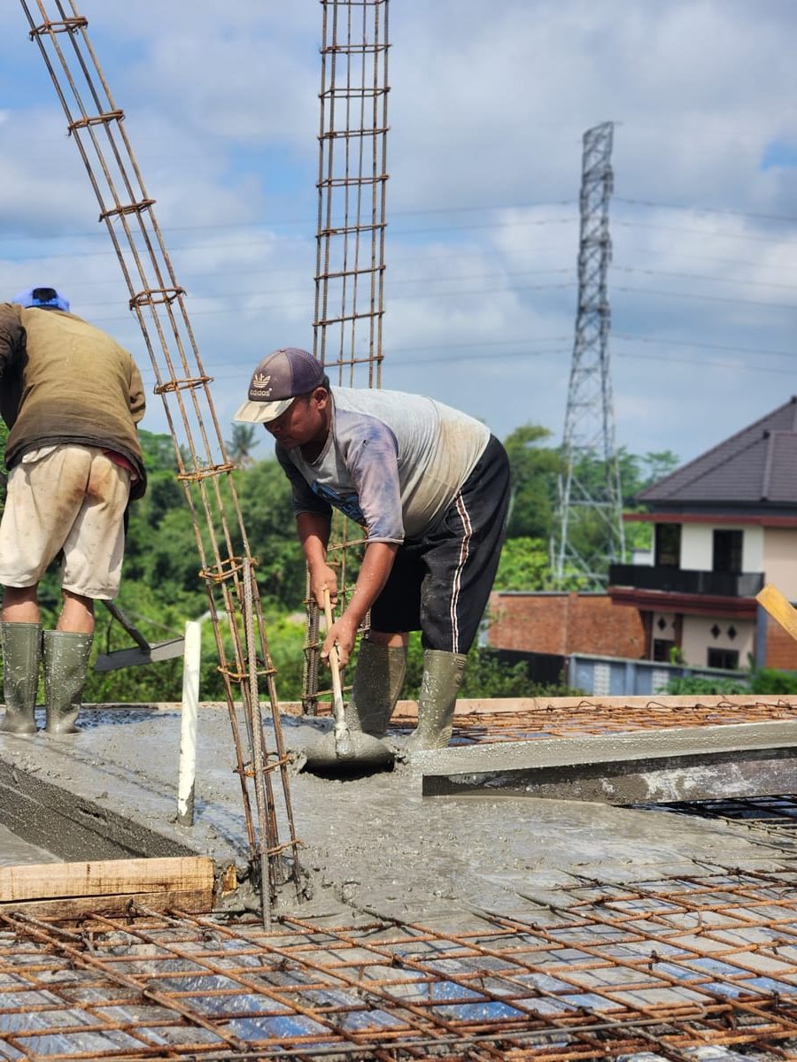 desain rumah dua lantai tema industrialis